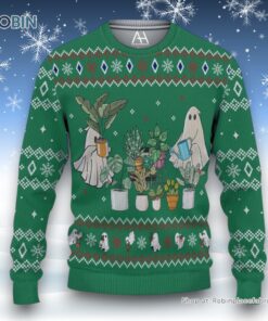 Ghost Plant Christmas Green Ugly Sweater and Sweatshirt