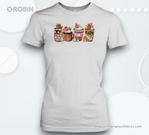 Gingerbread Christmas Coffee Christmas Teacher Unisex Shirt