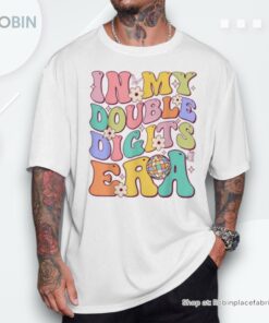 Girl In My Double Digits Era Retro 10 Year Old 10Th Birthday Shirt