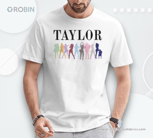 Girl Retro Taylor First Name Personalized Groovy 80S Shirt