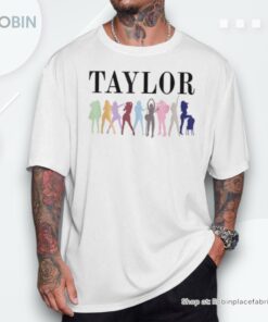 Girl Retro Taylor First Name Personalized Groovy 80S Shirt