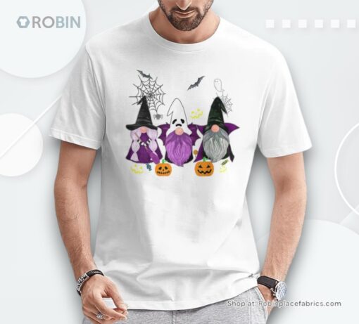 Gnomes Ghost Scary Gnome Autumn Pumpkin Halloween Men Shirt
