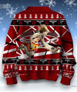 Go Ahead And Jump Eddie Van Halen Ugly Christmas Sweater and Sweatshirt