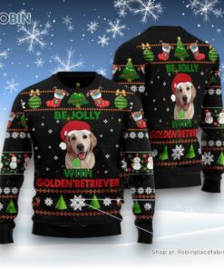 Golden Retriever Be Jolly Ugly Christmas Sweatshirt, Sweater