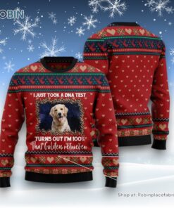 Golden Retriever Dna Ugly Christmas Sweater