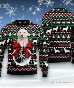 Golden Retriever Xmas Ball Ugly Christmas Sweater