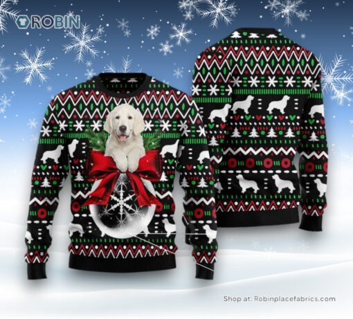 Golden Retriever Xmas Ball Ugly Christmas Sweater