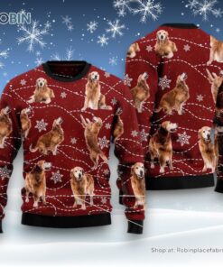 Golden Retriever Xmas Ugly Christmas Sweater