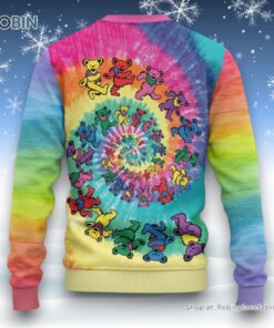 Grateful Dead Tie Dye Sweater and Sweatshirt Christmas Grateful Dead Tie Dye Sweater and Sweatshirt Christmas