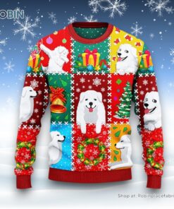 Great Pyrenees Dog Lovers Christmas Wishes All Over Sweater, Christmas Gift For Dog Love