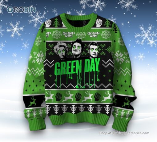 Green Day Rock Band Ugly Sweater and Sweatshirt