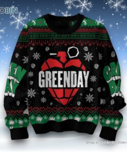 Green Day   Whatsername Ugly Sweater and Sweatshirt