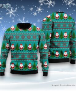 Green Santa Claus Merry Christmas Ugly Christmas Sweater For Men And Women, Christmas Gift