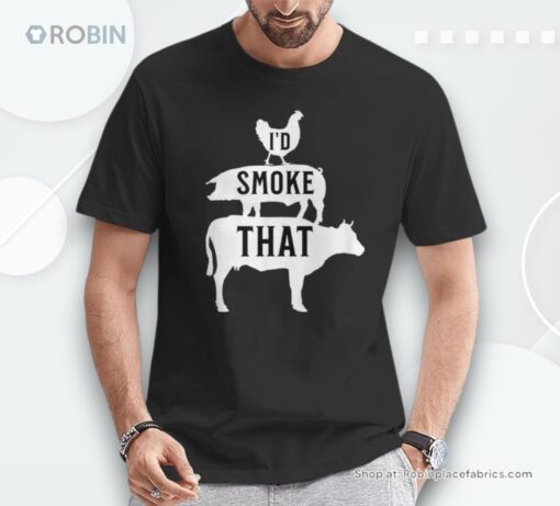 Grilling Dad I’d Smoke That Smoker Grill Master Bbq Shirt