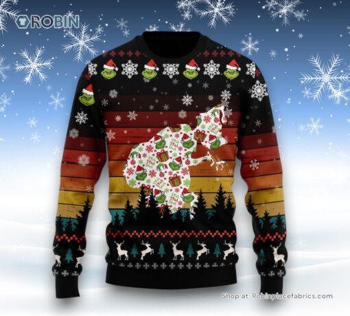 Grinch Stink Stank Stunk Ugly Christmas Sweater and Sweatshirt