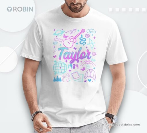 Groovy 80’S Taylor First Name Personalized Birthday Girl Shirt