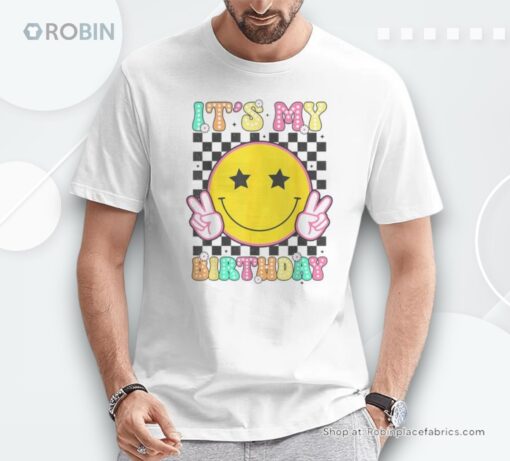 Groovy It’s My Birthday Girls Ns Kid Bday Flower Shirt