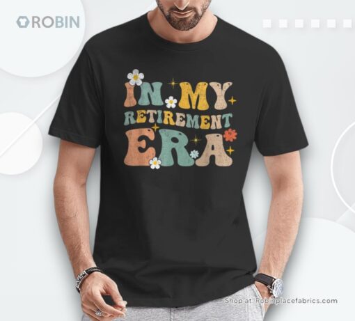 Groovy Retro In My Retiret Era Retired 2025 Shirt