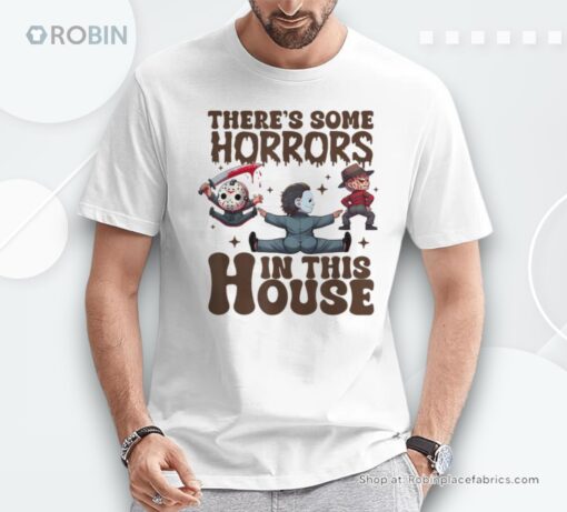 Groovy There’s Some Horrors In This House Ghost Halloween Shirt