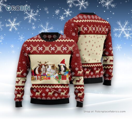 Guinea Pig Snow Ugly Christmas Sweater