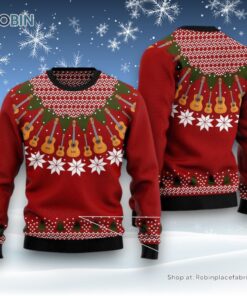 Guitar Lover Ugly Christmas Sweater