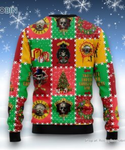 Guns N’ Roses Sweet Child o’ Mine Christmas Time Ugly Sweater and Sweatshirt