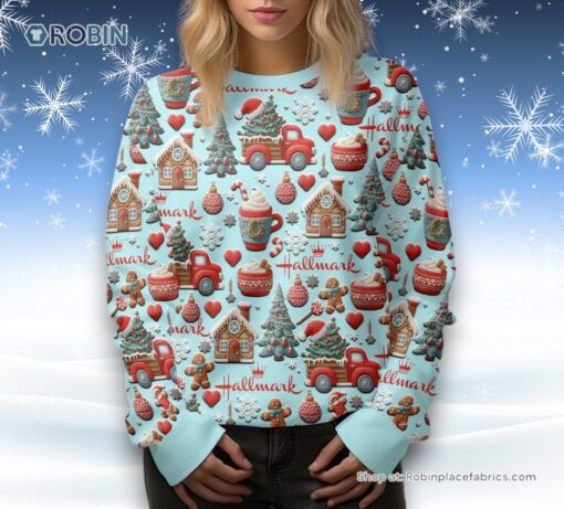 Hallmark Christmas Time Ugly Sweater and Sweatshirt