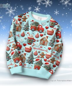 Hallmark Christmas Time Ugly Sweater and Sweatshirt