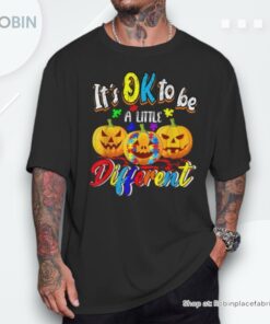 Halloween Autism Pumpkin It’s Ok To Be A Little Different Shirt