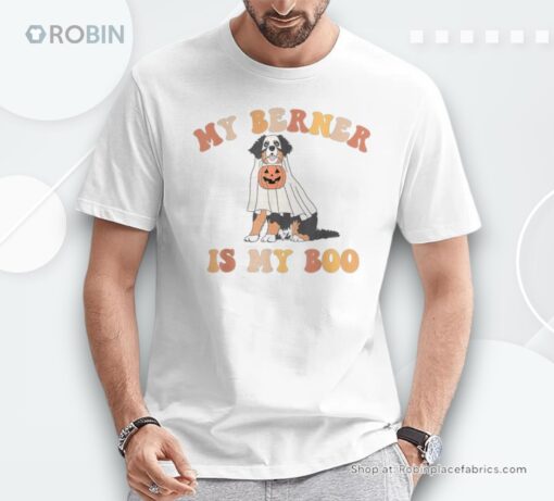 Halloween Costume Bernese Mountain Dog My Berner Is My Boo Shirt