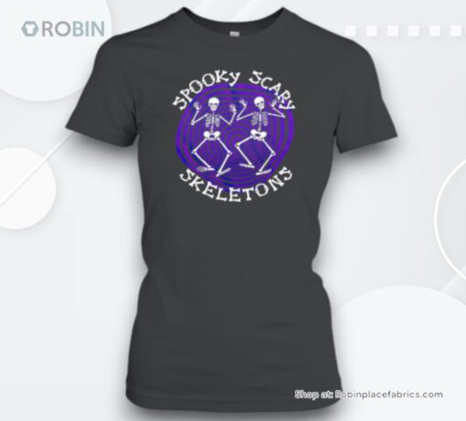 Halloween Spiraling Spooky Scary Skeletons Unisex Shirt