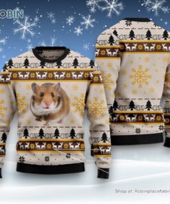 Hamster Cute Ugly Christmas Sweatshirt, Sweater