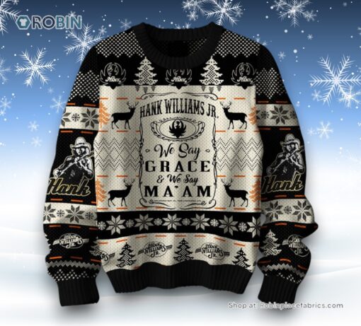 Hank Williams Jr A Country Boy Can Survive Ugly Sweater and Sweatshirt