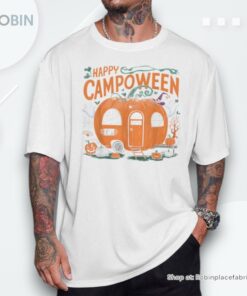 Happy Camp O Ween Halloween Camping Ghosts And Campfires Shirt