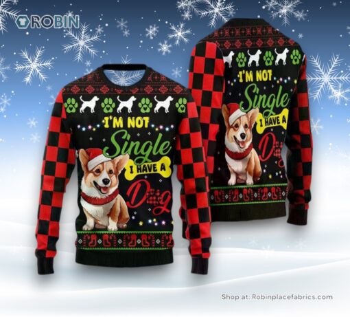 Happy Corgi Dog Ugly Christmas Sweater, Christmas Gift For Dog Love