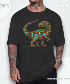 Happy Dot Day Colorful Polka Dot Dinosaur Boys Shirt