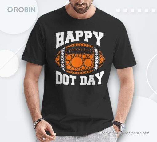 Happy Dot Day Football Player Coaches Boys Kid Shirt