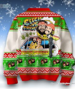 Happy Holidaze Cheech & Chong Up In Smoke Ugly Sweater and Sweatshirt
