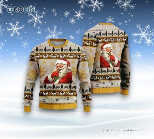 Happy Santas Ugly Christmas Sweatshirt, Sweater For Men And Women, Christmas Gift
