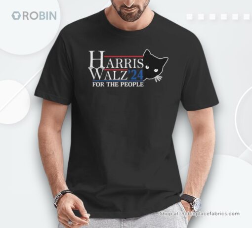 Harris Waltz 2024 For The People Cat Lady Kamala Harris 2024 Shirt