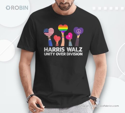 Harris Waltz 2024 Unity Over Division Kamala Harris Tim Walz Shirt