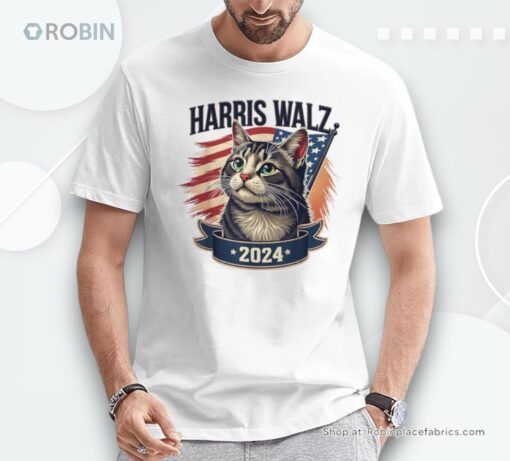 Harris Walz 2024 Cat Kamala Harris Tim Walz Waltz Shirt