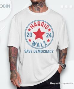 Harris Walz 2024 Save Democracy Kamala Harris Tim Waltz Shirt