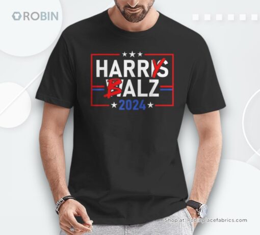 Harris Walz 24 Harry Balz 2024 Meme Democratics Vote Shirt