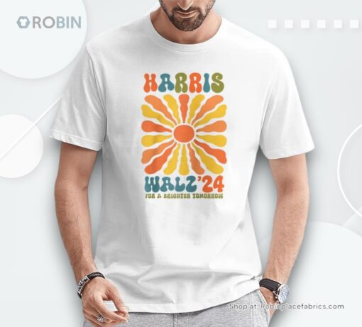 Harris Walz For A Brighter Tomorrow Kamala Harris Tim Walz Shirt