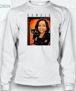 Harris With Black Cat Halloween Unisex Shirt Harris With Black Cat Halloween Unisex Shirt