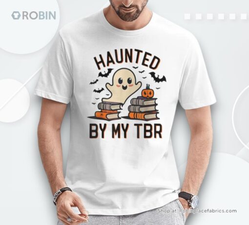 Haunted By My Tbr Boo Halloween Book Shirt