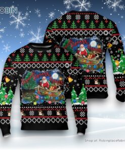 Heaux Heaux Heaux Christmas Louisiana Santa Claus Ugly Christmas Sweater For Men And Women, Christmas Gift