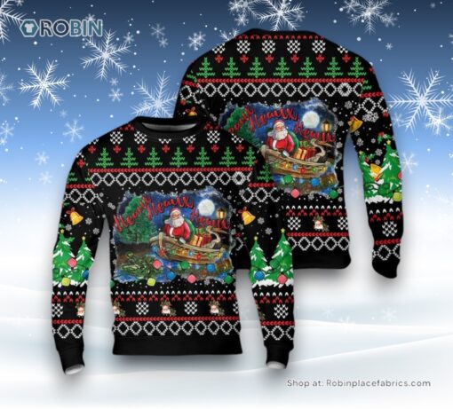 Heaux Heaux Heaux Christmas Louisiana Santa Claus Ugly Christmas Sweater For Men And Women, Christmas Gift