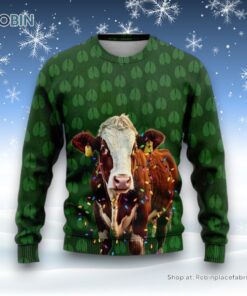 Hereford Cow Christmas Ugly Christmas Sweatshirt, Sweaters For Men Women, Christmas Gift, Farmers Sweater Hereford Cow Christmas Ugly Christmas Sweatshirt, Sweaters For Men Women, Christmas Gift, Farmers Sweater